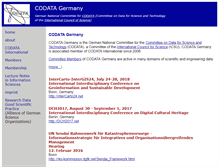 Tablet Screenshot of codata-germany.org